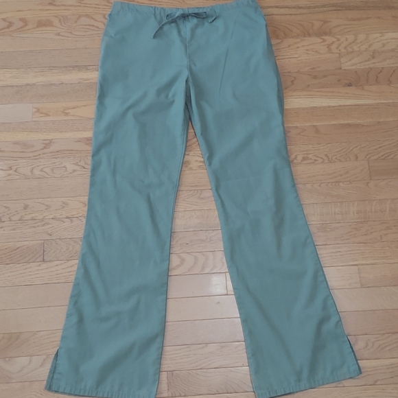Cherokee | Olive green drawstring scrub pants - Picture 1 of 6